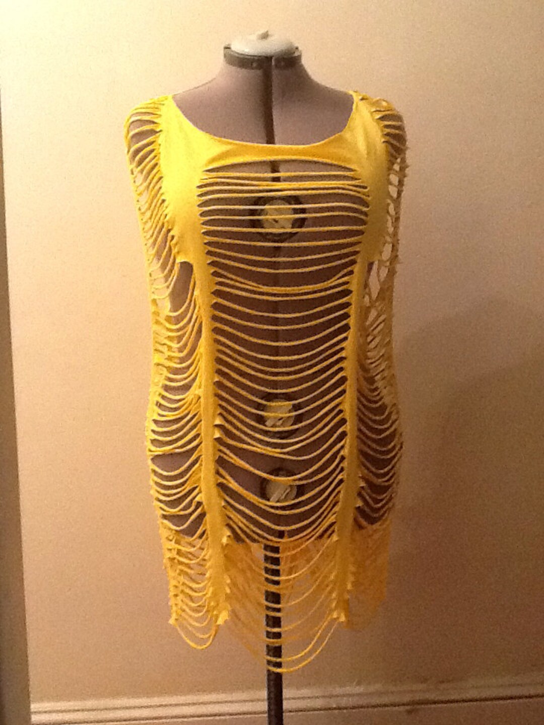 Sexy Yellow Beach Cover Up Etsy