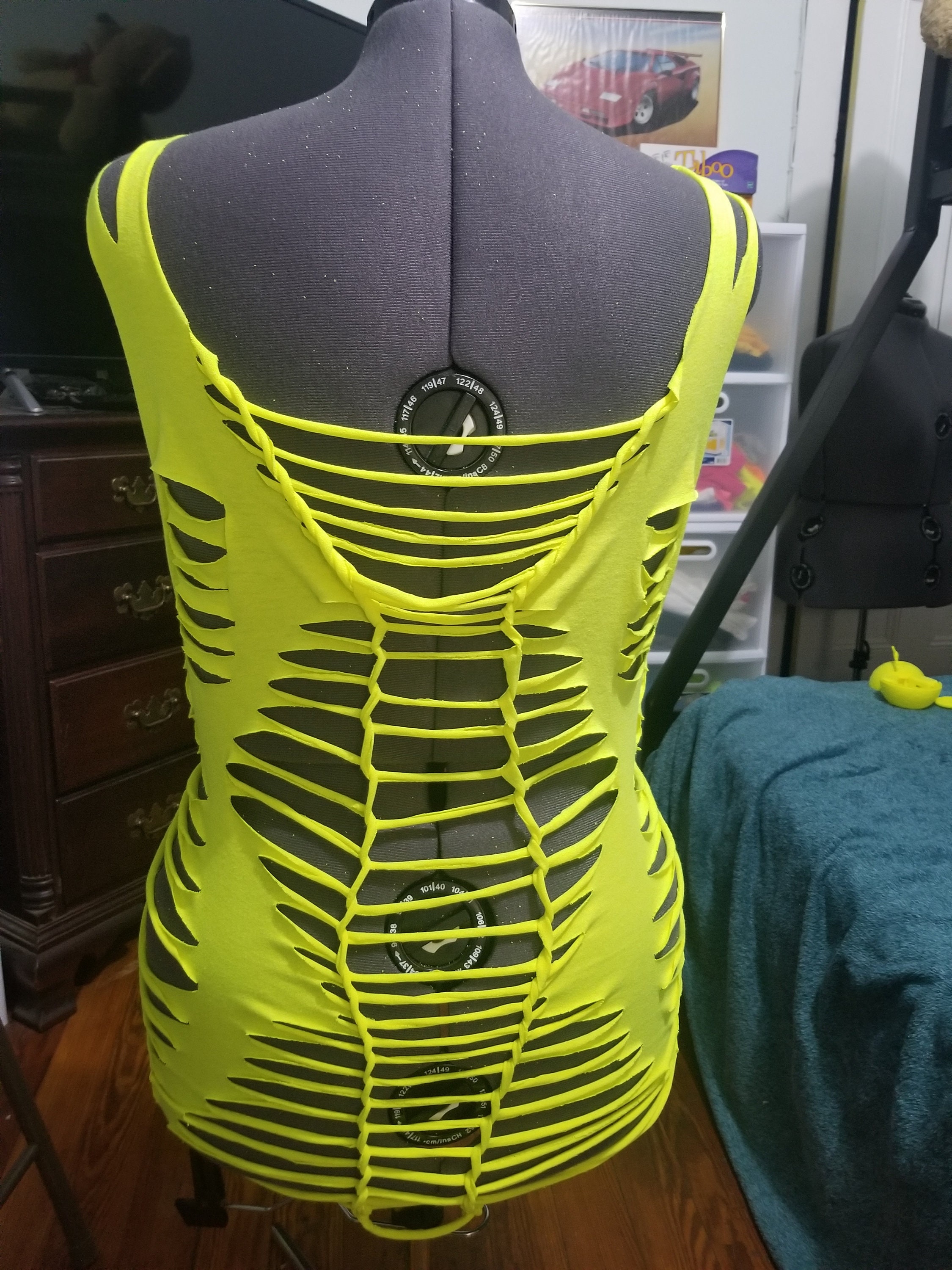 Neon Yellow beach cover up or sexy shirt Etsy