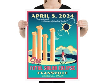 2024 Solar Eclipse, Evansville | Nature Print | Wall Art