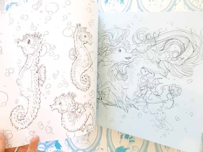 Pop Manga Mermaids and Other Sea Creatures Coloring Book image 5