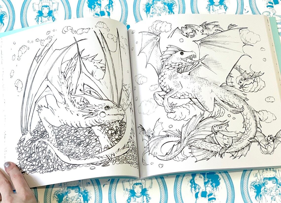 Pop Manga Dragons and Other Magically Mythical Creatures - Etsy