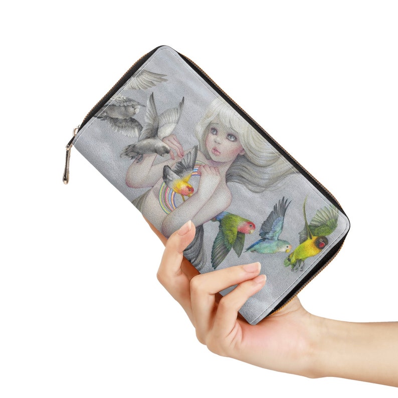 Flocks of Fortune Zippered Clutch image 1