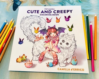 Pop Manga Cute and Creepy Coloring Book - RESTOCKED