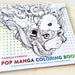 Pop Manga Coloring Book