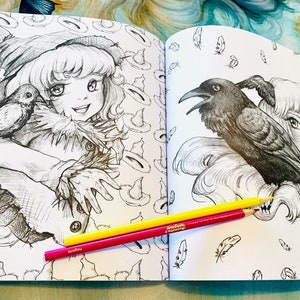 Pop Manga Cute and Creepy Coloring Book: Monster Girls & Ghosts - Etsy
