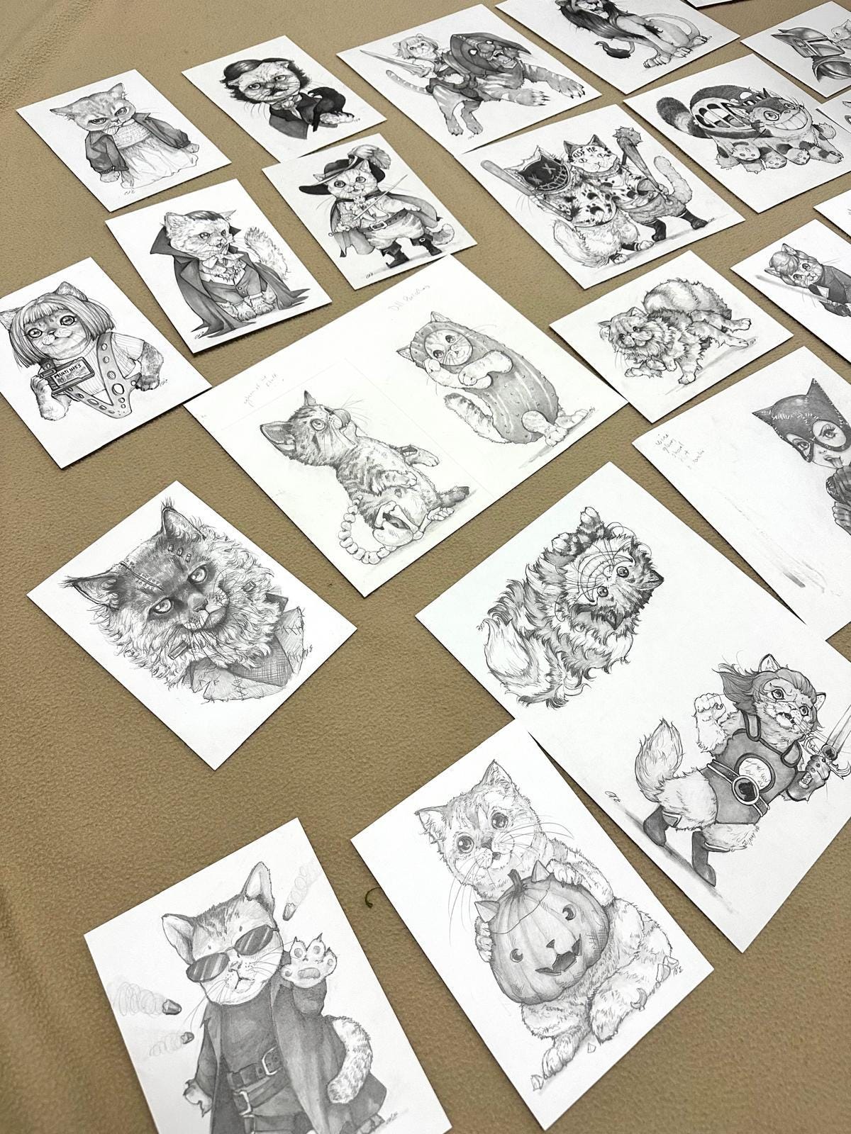 Matrix Cat Drawing The Meowtrix - Cat Matrix Art Print - Pencil Drawing - Framed Wall Art ...