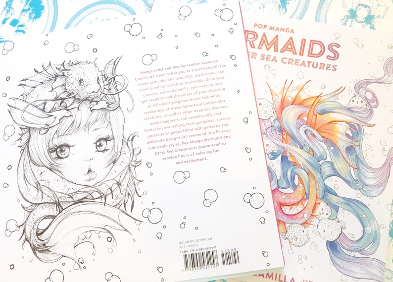 Pop Manga Mermaids and Other Sea Creatures Coloring Book image 7