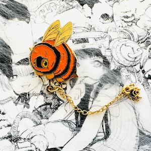 Halloween Spider Bee Enamel Pin