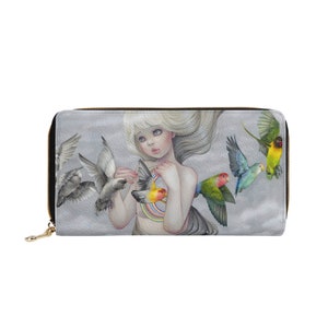 Flocks of Fortune Zippered Clutch image 3