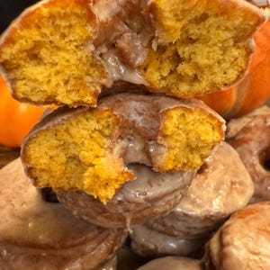 Dozen Glazed Pumpkin Donuts