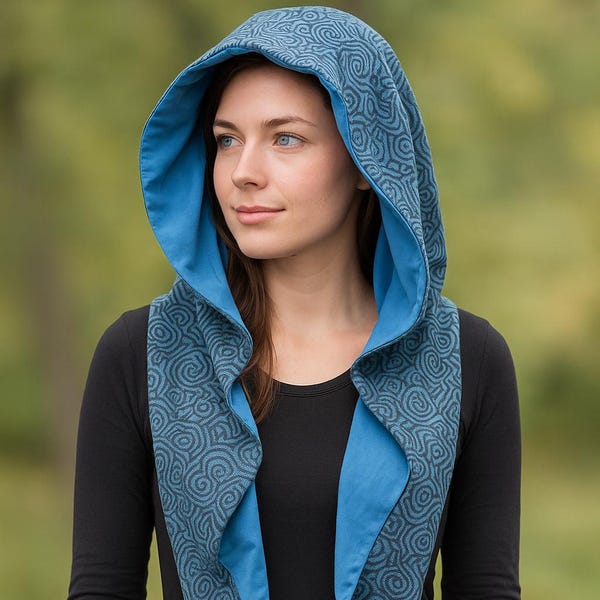 Kapuzenschal - PDF-Schnittmuster