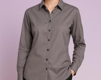 Angelique Ladies Shirt - PDF Sewing Pattern - Sizes 4 (28) to 26 (52)