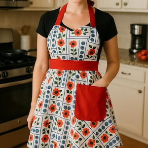 Rockabilly Style Apron - PDF Sewing Pattern