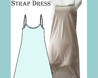 Sewing Pattern: Strap dress, mini length