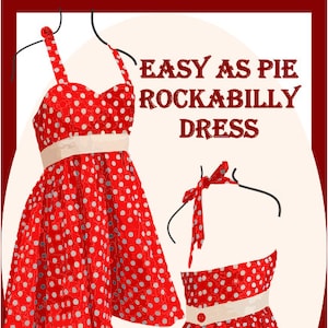 Sewing Pattern: Easy as Pie Rockabilly dress Size 18(44)-28(54)