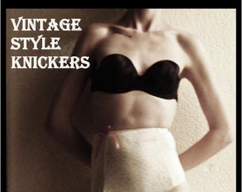 Sewing Pattern: Vintage Style knickers size 6 to 10