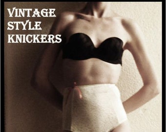Sewing Pattern: Vintage Style knickers size 12 to 16
