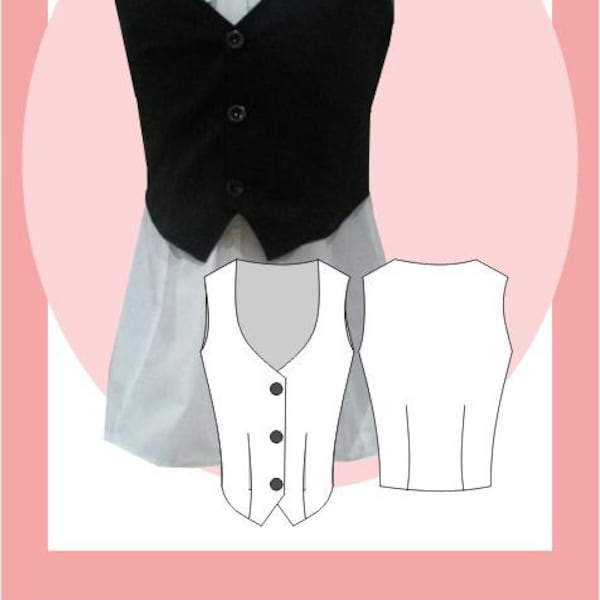 Sewing Pattern: Ladies Short Waistcoat