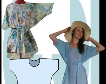 Sewing Pattern: Summer Batwing dress 2 pattern combo