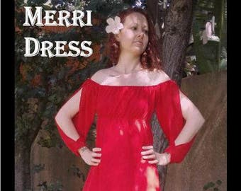 Sewing Pattern: Off-The-Shoulder Merri Dress