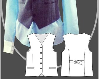 Sewing Pattern: Men's Simple Waistcoat