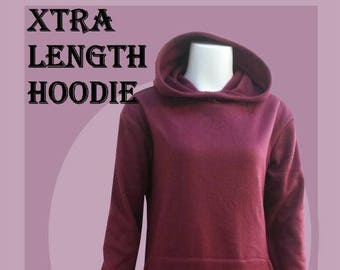 Extra Length Hoodie Sewing Pattern