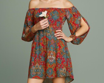 Off-The-Shoulder Merri Dress - PDF Sewing Pattern - Sizes XSmall to XXXLarge