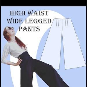 Sewing Pattern: Really Easy high waist wide legged pants