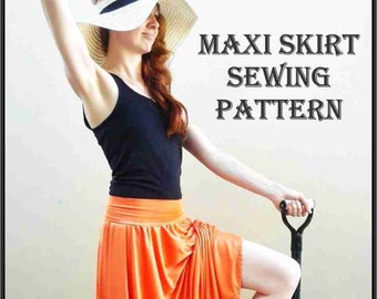 Easy Maxi Skirt Sewing Pattern