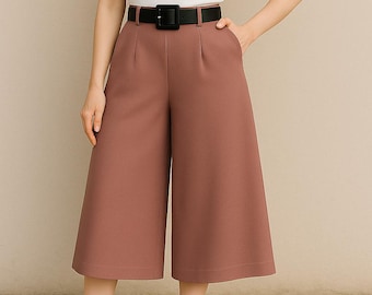 High Waist Culottes - PDF Sewing Pattern - Sizes XSmall to XXXLarge
