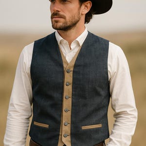 Men&#39;s Two Tone Waistcoat - PDF Sewing Pattern - sizes XXSmall to XLarge