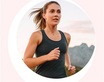 Runners Tank Top with Sewn in Support - PDF Sewing Pattern - Sizes XSmall to XXXLarge