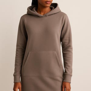 Hoodie Dress PDF Sewing Pattern - sizes XSmall to XXXlarge