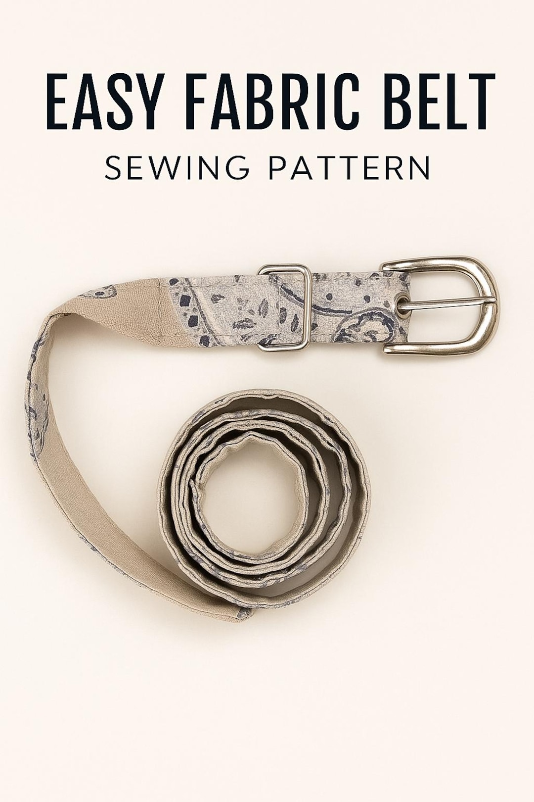 Easy Fabric Belt - PDF Sewing Pattern - Etsy