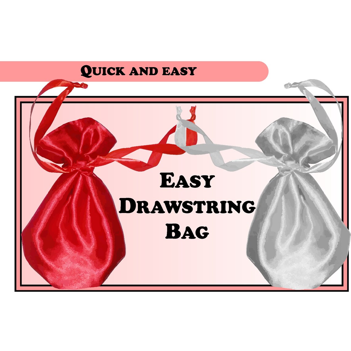 Drawstring Bag Sewing Pattern Etsy
