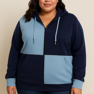 Colour Block Hoodie - PDF Sewing Pattern - Sizes XSmall to XXXLarge