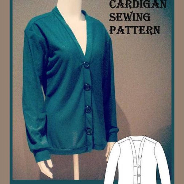 Cardigan Sewing Pattern Etsy