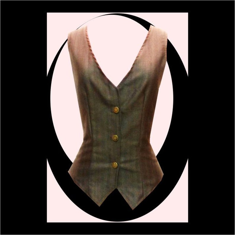 Sewing Pattern: Angelique ladies waistcoat image 3