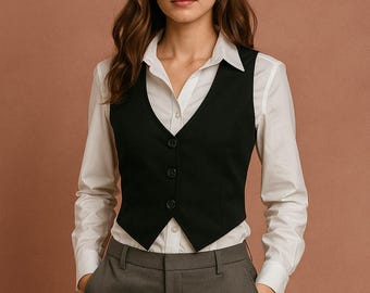 Ladies Short Waistcoat - PDF Sewing Pattern - Sizes 6 to 20