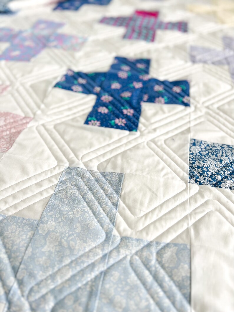 Custom Plus Sign Baby Quilt Memory Quilt Cross Crib Quilt Etsy