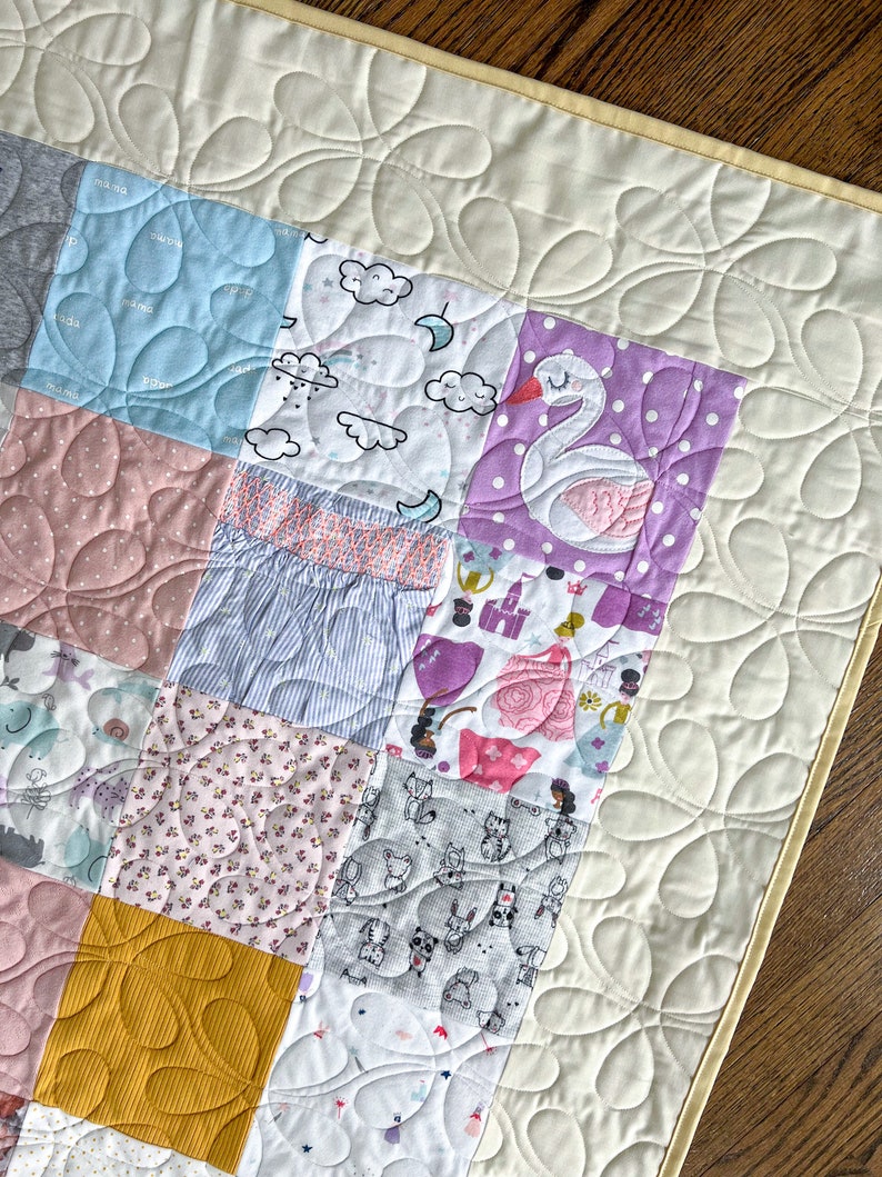 Baby Clothes Quilt, Memory Quilt, T-Shirt Quilt, Clothing Quilt, Keepsake Quilt, Baby Quilt, Toddler Clothes Quilt, Kid Clothes Quilt image 9