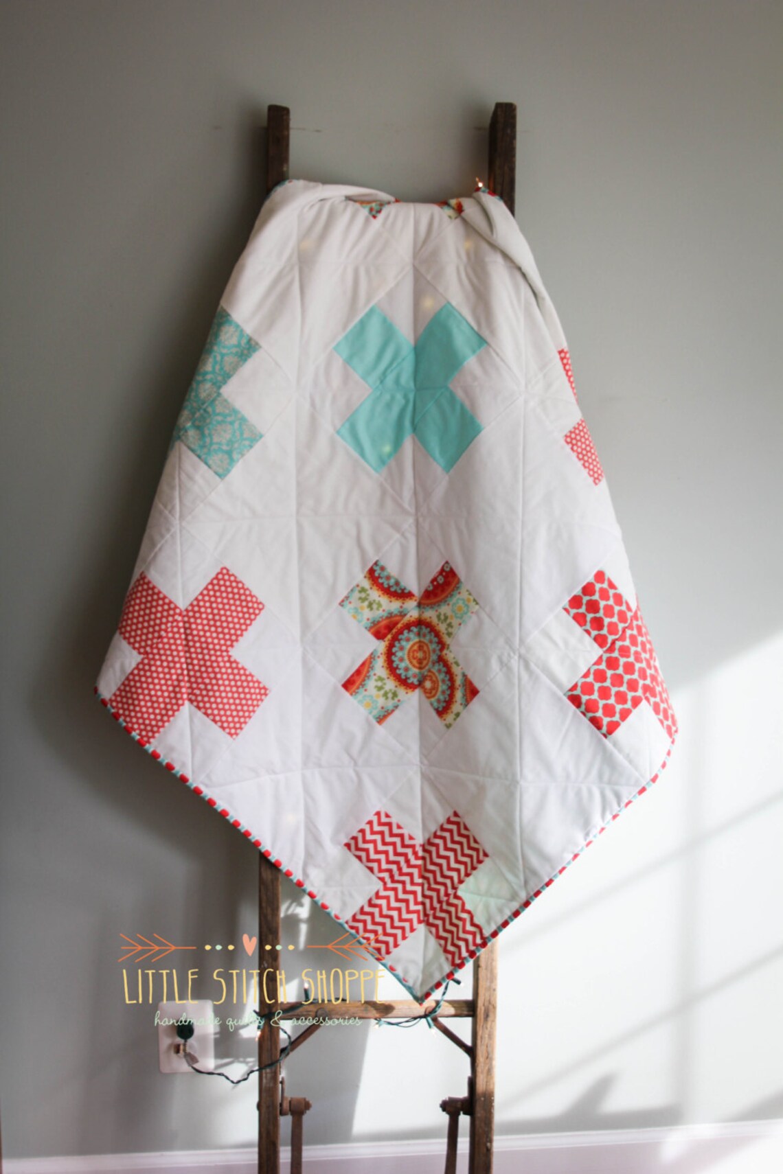 Custom Plus Sign Baby Quilt Memory Quilt Cross Crib Quilt Etsy