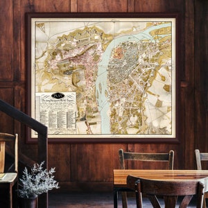 Mapa de Praga en 5 tamaños hasta 48x36″ (120x90 cm) Mapa antiguo de Praga, Praha, Prag, 1816 en impresiones grandes de alta resolución en papel de calidad de galería