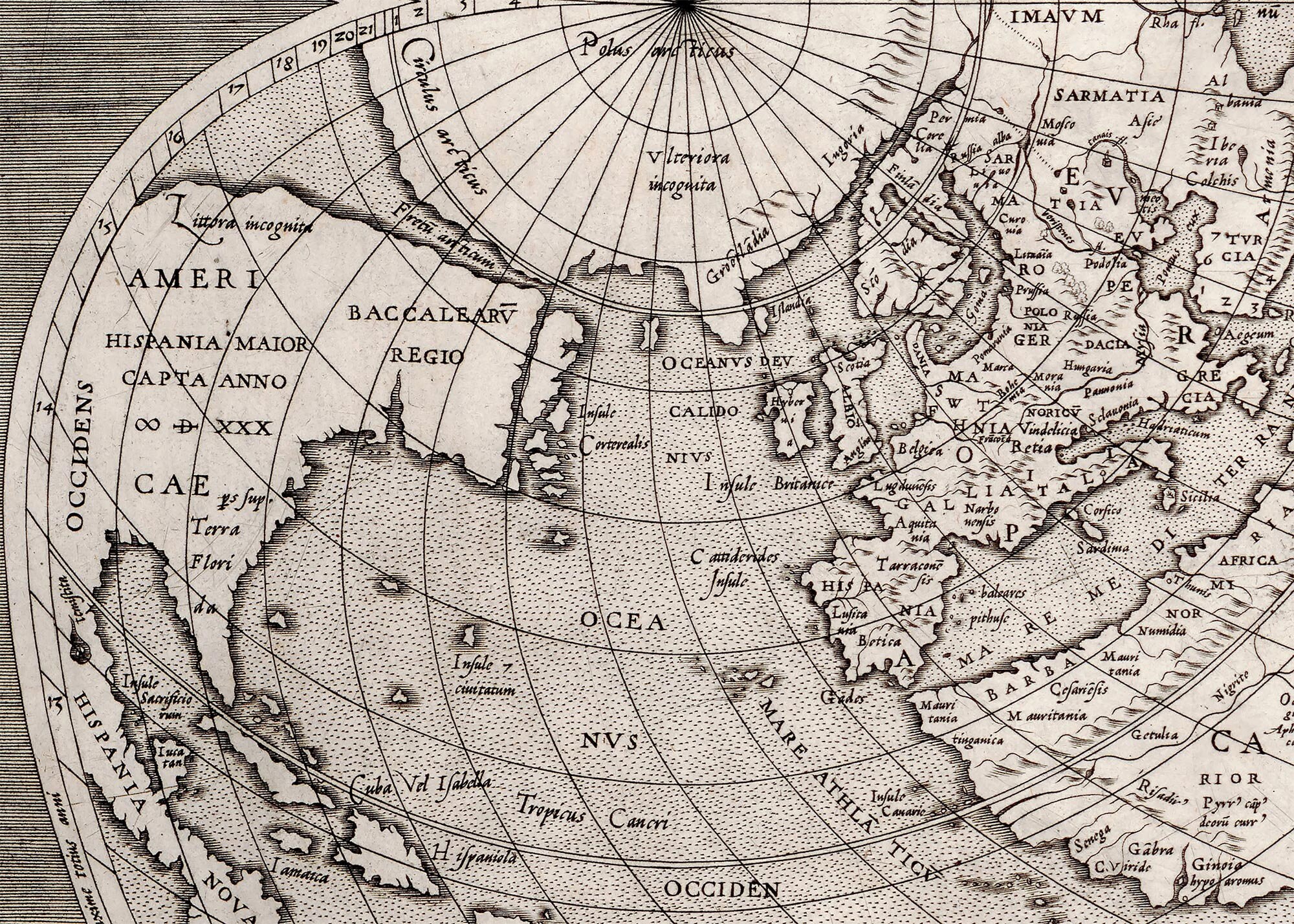 World Map 1564, Old Map of the World in High Resolution Prints up to ...