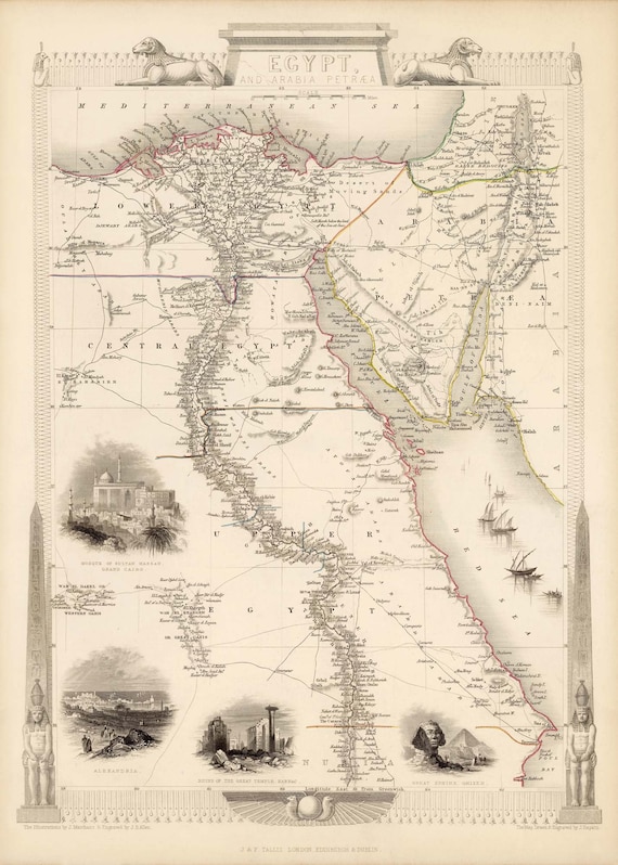 Egypt map ancient hi-res stock photography and images - Alamy