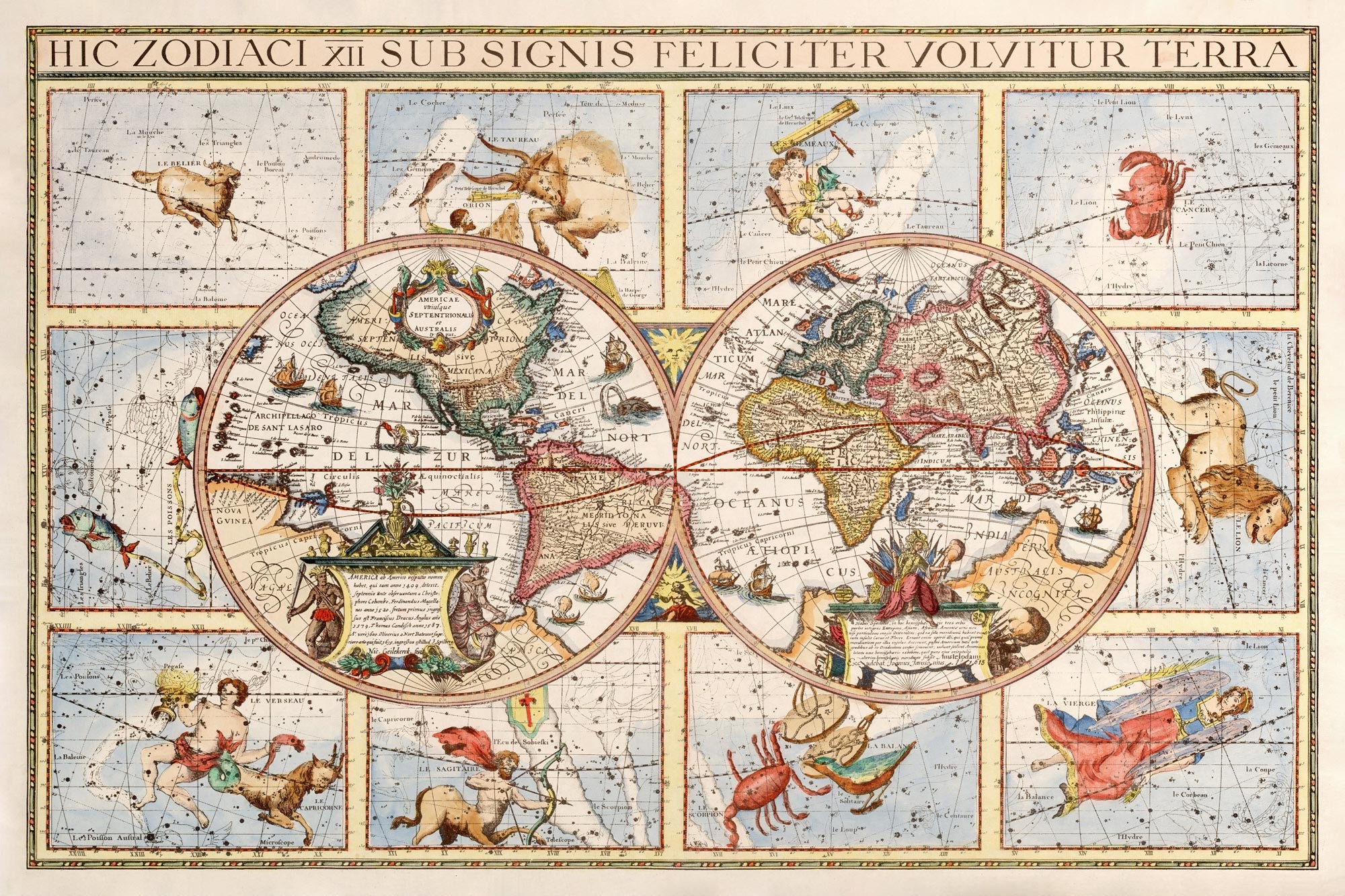 Zodiac World Map 1615, Old Map of Star Constellations With Map of the World in High Res. Prints up to 36x24 91x61cm Zodiac Signs Poster - Etsy Zodiac World Map 1615, Old Map of Star Constellations With Map of the World in High Res. Prints up to 36x24 91x61cm Zodiac Signs Poster - Etsy