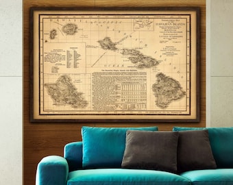 額装品　古地図　1670年頃　J.オーギルビー　「カーボべルデ諸島」海図 カリブ海地図 1770、カリブ海と西インド諸島の古い海図、最大 60 x 40