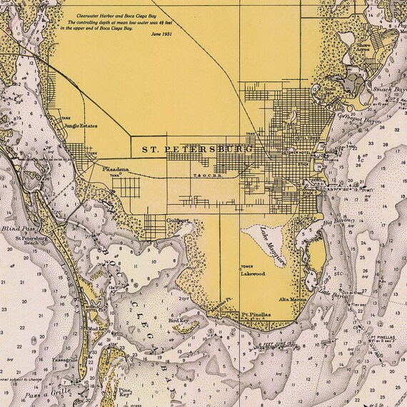 Tampa Bay Nautical Chart