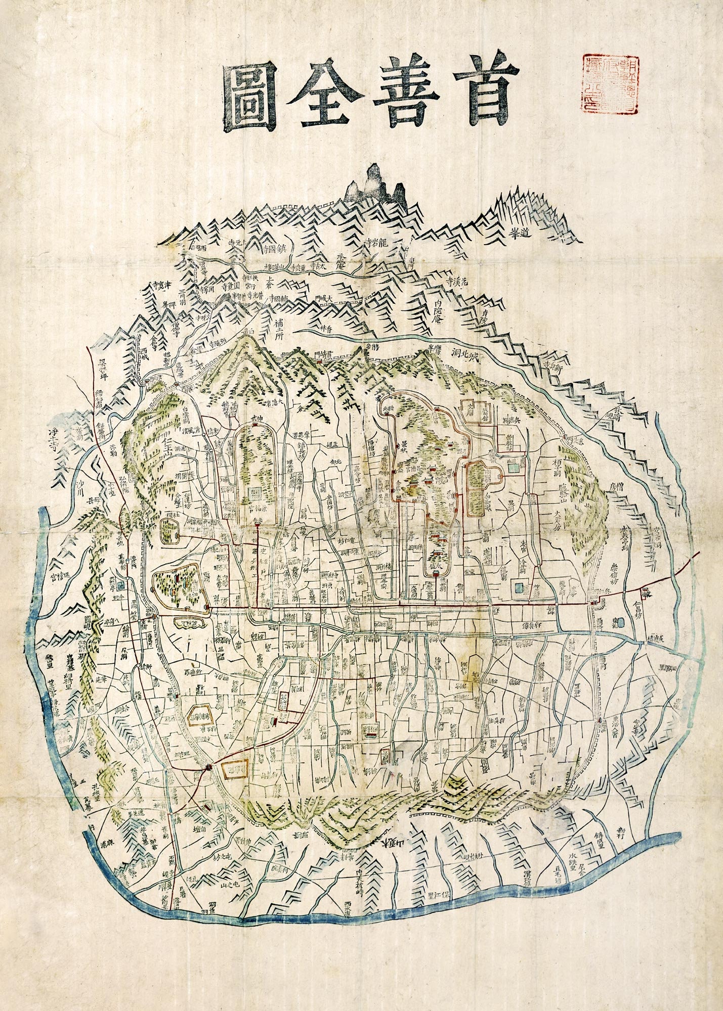 韓国 地図 古い レトロ 1908 年中国、韓国、日本の地図 オリジナルアンティークプリント