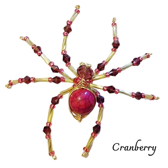 Pet Spiders Cranberry is looking for a home beads and wire Etsy